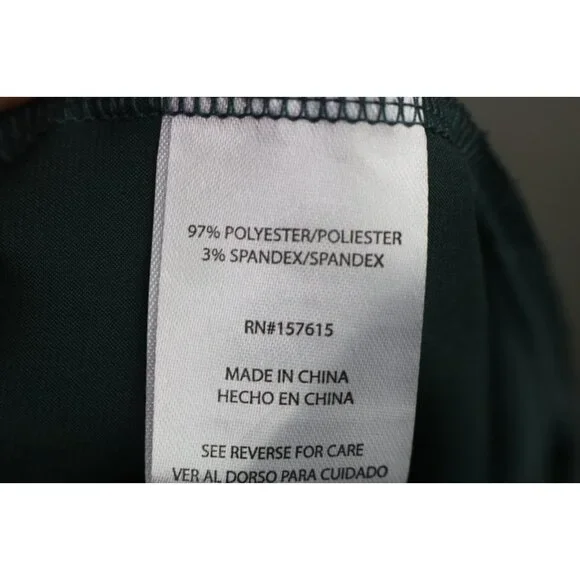 Nicole Miller Dark Green Satin Wrap Dress-Size Small-Fairy-Whimsigoth - Picture 8 of 13